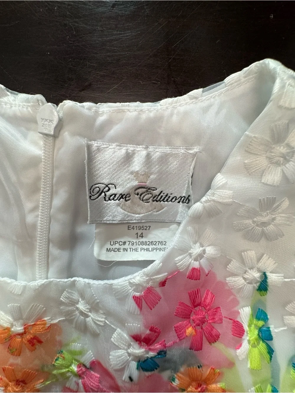 Rare Editions White Floral Sleeveless A-Line Dress